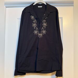 Sharagano Embroidered Dress Shirt - Men’s Size XL